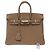 Hermès Borsa HERMES Birkin 25 in Pelle Étoupe - 103840 Taupe - vista 3