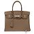 Hermès Borsa HERMES Birkin 30 in Pelle Étoupe - 103845 Taupe