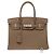 Hermès Borsa HERMES Birkin 30 in Pelle Étoupe - 103845 Taupe - vista 3