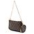 Borsa Louis Vuitton Monogram Multi Pochette Accessoires Marrone - vista 2