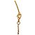 Collana con pendente Chanel CC placcata oro D'oro - vista 4