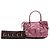 Borsa Satchel Gucci Microguccissima Sukey Rosa - vista 8