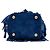 Borsa secchiello Saint Laurent Small Emmanuelle Fringe in camoscio blu - vista 3