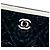 Bolso de cubo Chanel Coco Camellia Small en PVC negro y piel de becerro arrugada - vista 5