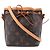 Borsa a secchiello Louis Vuitton Monogram Nano Noe Marrone