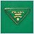 Borsa Double Satchel Prada Large in pelle Saffiano verde - vista 5