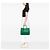 Borsa Double Satchel Prada Large in pelle Saffiano verde - vista 6