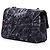 Borsa a tracolla Chanel Mini Classic Canvas Parisian Rooftop Single Flap Nera Nero - vista 2