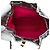 Borsa Gabrielle Small in pelle di vitello invecchiata metallizzata matelassé argento Chanel - vista 4