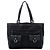 Borsa Tote Gucci GG Nylon Abbey con anello a D nera Nero