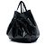 Borsa Tote Chanel Large Patent Stretch Spirit Cabas Nera Nero - vista 2