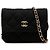 Sac bandoulière Chanel Mini CC Quilted Jersey VIP Flap Noir