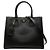 Borsa Prada Galleria Medium Bicolor in pelle Saffiano Lux Nera Nero