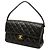 Black Chanel CC Quilted Lambskin Double Sided Flap Handbag - view 2