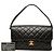 Black Chanel CC Quilted Lambskin Double Sided Flap Handbag - view 7