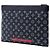 Borsa a pochette Apollo Clutch Louis Vuitton Monogram Ink Upside Down Blu - vista 2