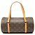 Borsa a mano Louis Vuitton Monogram Papillon 28 Marrone
