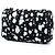 Borsa a tracolla Chanel Medium Chevron Tweed Paint Splatter Double Flap Nera Nero - vista 2