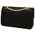 Borsa a tracolla Chanel Small Classic Jersey Double Flap Nera Nero - vista 2