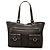 Borsa Tote Gucci GG Denim Abbey con anello a D e tasca, marrone