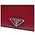 Prada Saffiano Envelope Pushlock Clutch Rot - Ansicht 5