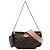 Borsa Satchel Louis Vuitton Monogram Multi Pochette Accessoires Marrone