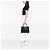 Borsa Double Satchel Prada Medium in pelle Saffiano nera Nero - vista 6