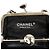 Clutch da sera Chanel CC in pelle di agnello nera con chiusura a bacio e catena Nero - vista 5