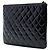 Clutch Chanel Medium Quilted Patent O Case Nera Nero - vista 2