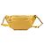 Borsa da vita Classic Bi Chanel in lambskin matelassé giallo