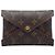 Borsa a pochette Louis Vuitton Monogram Pochette Kirigami MM Marrone
