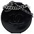 Borsa Satchel Chanel CC Round as Earth in vernice nera Nero