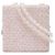 Borsa a tracolla Fantasy Chanel Square Tweed PVC con catena, rosa