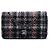 Borsa a tracolla Chanel Medium Classic Tweed Double Flap Verde