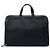 Borsa business Prada in pelle Saffiano nera con tasca frontale con zip Nero