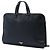 Borsa business Prada in pelle Saffiano nera con tasca frontale con zip Nero - vista 2