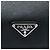Borsa business Prada in pelle Saffiano nera con tasca frontale con zip Nero - vista 5