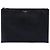 Clutch con zip Saint Laurent Grain De Poudre nera Nero