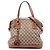 Borsa Satchel Dome Medium GG Canvas con charm Gucci Beige
