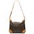 Borsa a tracolla Louis Vuitton Monogram Boulogne 30 Marrone