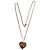 Tiffany & Co. Collana Enchant Cuore Metallo Rubedo Argento Rosa