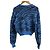 Autre Marque TOGA PULLA Wollstrick-Pullover Blau - Ansicht 3