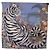 Hermès HERMES Carre 70 Scarf  Tiger  Silk Red - vista 7