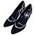 Autre Marque Gianvito Rossi Pumps mit spitzer Kappe aus Wildleder und Python Schwarz Roh
