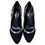 Autre Marque Gianvito Rossi Pumps mit spitzer Kappe aus Wildleder und Python Schwarz Roh - Ansicht 2