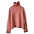 Autre Marque MACPHEE Feiner Lammwoll-Rollkragenpullover Rot