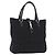 GUCCI Jackie Hand Bag Canvas Black Gold 145818