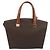 Céline CELINE Macadam Hand Bag PVC Leather 2way Brown Gold Tone - vista 3