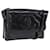 CHANEL Shoulder Bag Patent Black CC