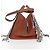 LOEWE Hammock Small Hand Bag Leather 2way Brown Silver - vista 5
